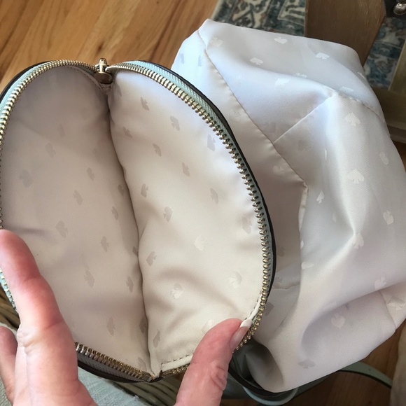 KATE SPADE MEDIUM FLAP PEBBLED LEATHER BACKPACK - Picture 14 of 15